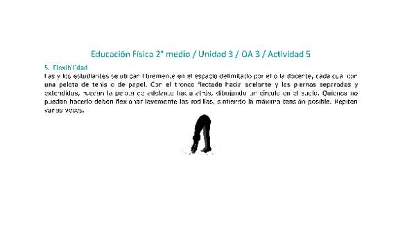 Educación Física 2 medio-Unidad 3-OA3-Actividad 5 Educación Física 2 medio-Unidad 3-OA3-Actividad 5