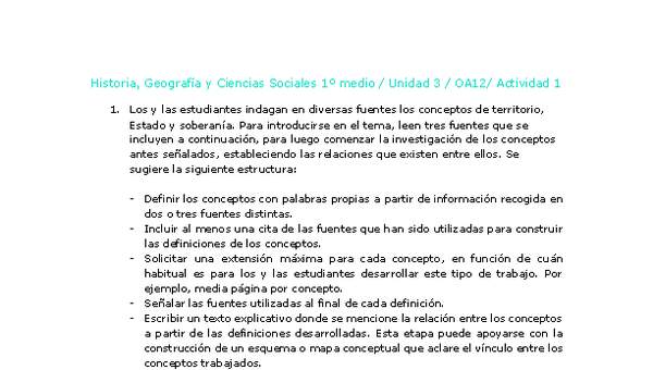 Historia 1 medio-Unidad 3-OA12-Actividad 1 Historia 1 medio-Unidad 3-OA12-Actividad 1