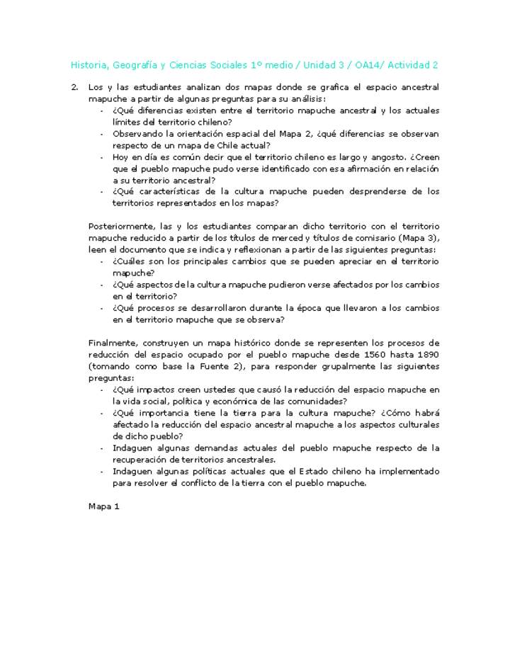 Historia 1 medio-Unidad 3-OA14-Actividad 2 Historia 1 medio-Unidad 3-OA14-Actividad 2