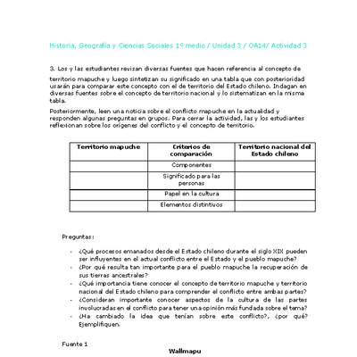 Historia 1 medio-Unidad 3-OA14-Actividad 3 Historia 1 medio-Unidad 3-OA14-Actividad 3
