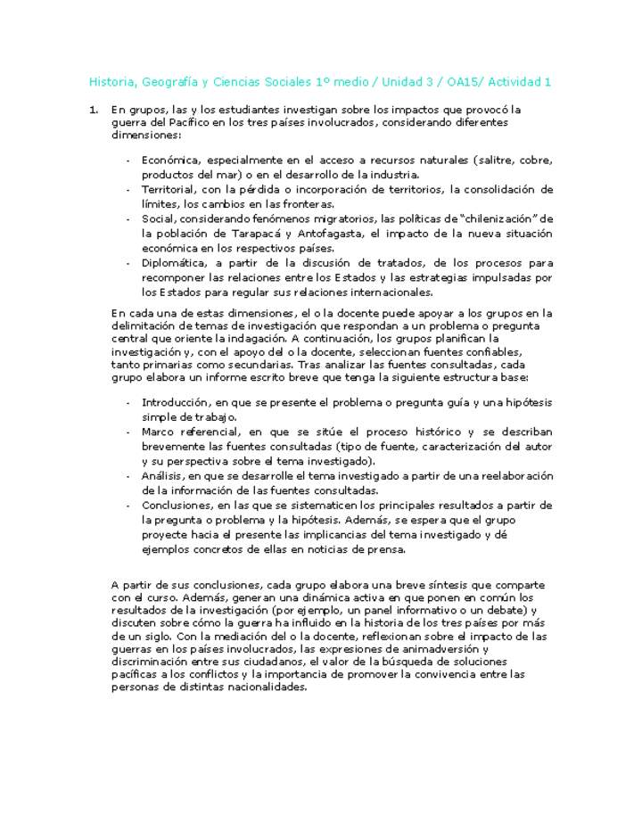 Historia 1 medio-Unidad 3-OA15-Actividad 1 Historia 1 medio-Unidad 3-OA15-Actividad 1
