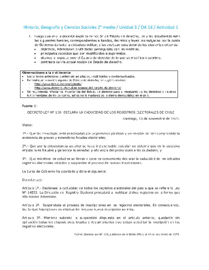 Historia 2 medio-Unidad 3-OA16-Actividad 1 Historia 2 medio-Unidad 3-OA16-Actividad 1