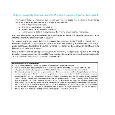 Historia 2 medio-Unidad 3-OA16-Actividad 2 Historia 2 medio-Unidad 3-OA16-Actividad 2