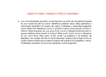 Inglés 1 medio-Unidad 3-OA2;3-Actividad 1 Inglés 1 medio-Unidad 3-OA2;3-Actividad 1