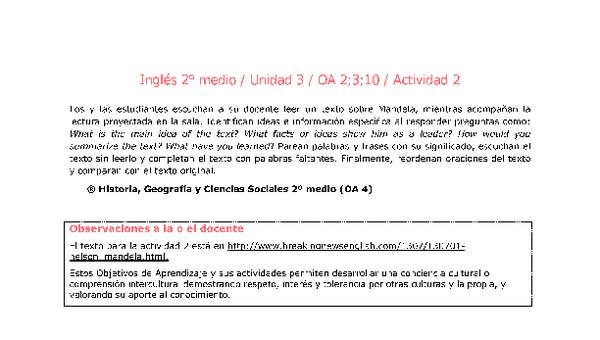 Inglés 2 medio-Unidad 3-OA2;3;10-Actividad 2 Inglés 2 medio-Unidad 3-OA2;3;10-Actividad 2