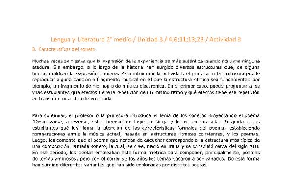 Lengua y Literatura 2 medio-Unidad 3-OA4;6;11;13;23-Actividad 3 Lengua y Literatura 2 medio-Unidad 3-OA4;6;11;13;23-Actividad 3