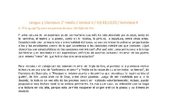 Lengua y Literatura 2 medio-Unidad 3-OA4;6;11;13;23-Actividad 4 Lengua y Literatura 2 medio-Unidad 3-OA4;6;11;13;23-Actividad 4