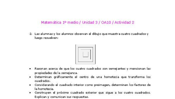 Matemática 1 medio-Unidad 3-OA10-Actividad 2 Matemática 1 medio-Unidad 3-OA10-Actividad 2