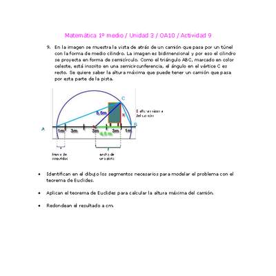 Matemática 1 medio-Unidad 3-OA10-Actividad 9 Matemática 1 medio-Unidad 3-OA10-Actividad 9