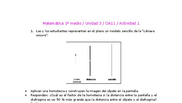 Matemática 1 medio-Unidad 3-OA11-Actividad 1 Matemática 1 medio-Unidad 3-OA11-Actividad 1