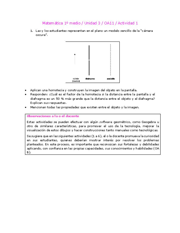 Matemática 1 medio-Unidad 3-OA11-Actividad 1 Matemática 1 medio-Unidad 3-OA11-Actividad 1