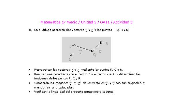 Matemática 1 medio-Unidad 3-OA11-Actividad 5 Matemática 1 medio-Unidad 3-OA11-Actividad 5
