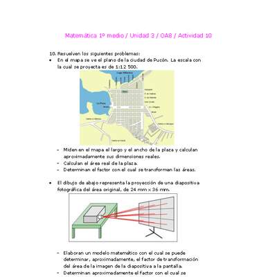 Matemática 1 medio-Unidad 3-OA8-Actividad 10 Matemática 1 medio-Unidad 3-OA8-Actividad 10