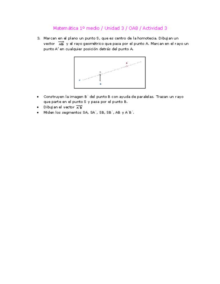 Matemática 1 medio-Unidad 3-OA8-Actividad 3 Matemática 1 medio-Unidad 3-OA8-Actividad 3
