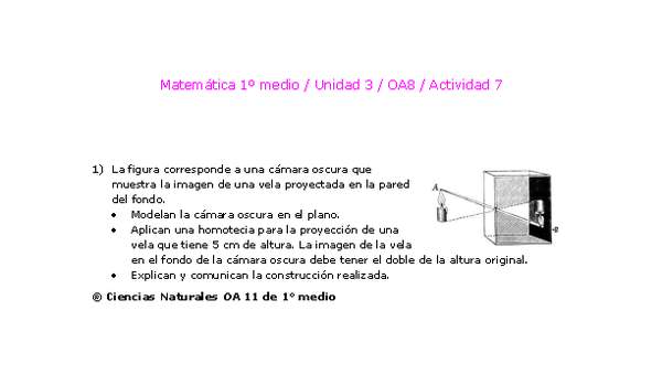 Matemática 1 medio-Unidad 3-OA8-Actividad 7 Matemática 1 medio-Unidad 3-OA8-Actividad 7