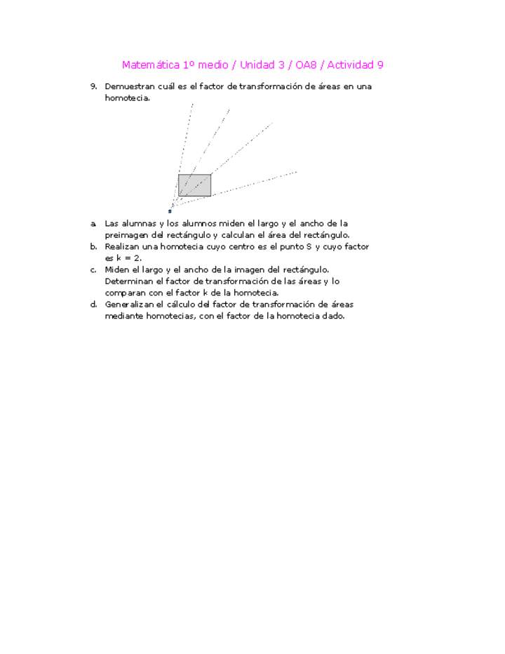 Matemática 1 medio-Unidad 3-OA8-Actividad 9 Matemática 1 medio-Unidad 3-OA8-Actividad 9