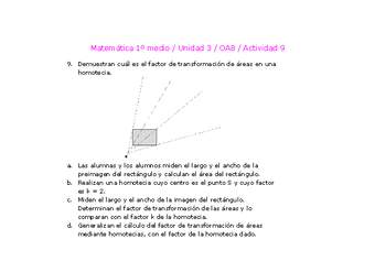 Matemática 1 medio-Unidad 3-OA8-Actividad 9 Matemática 1 medio-Unidad 3-OA8-Actividad 9