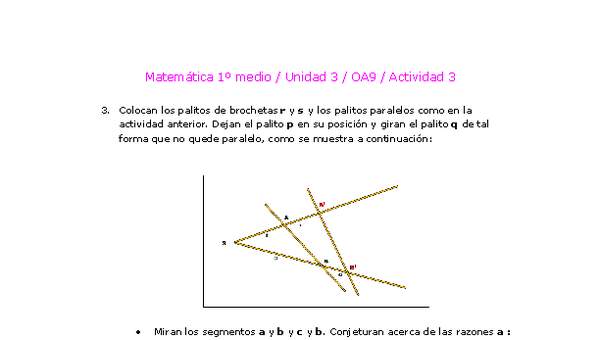 Matemática 1 medio-Unidad 3-OA9-Actividad 3 Matemática 1 medio-Unidad 3-OA9-Actividad 3