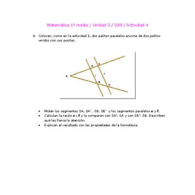 Matemática 1 medio-Unidad 3-OA9-Actividad 4 Matemática 1 medio-Unidad 3-OA9-Actividad 4