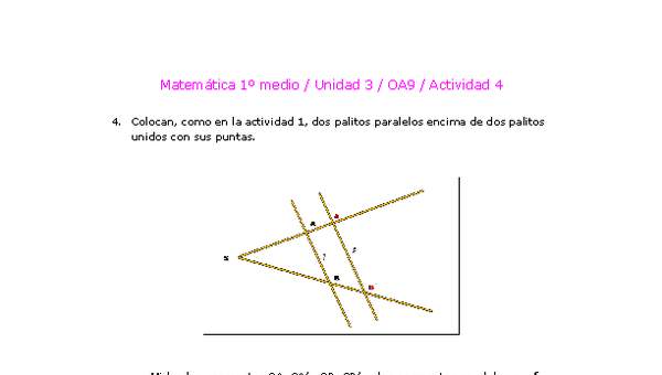 Matemática 1 medio-Unidad 3-OA9-Actividad 4 Matemática 1 medio-Unidad 3-OA9-Actividad 4