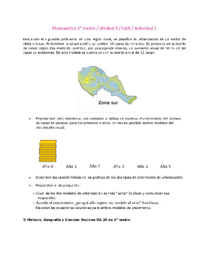 Matemática 2 medio-Unidad 3-OA6-Actividad 1 Matemática 2 medio-Unidad 3-OA6-Actividad 1