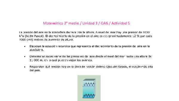 Matemática 2 medio-Unidad 3-OA6-Actividad 5 Matemática 2 medio-Unidad 3-OA6-Actividad 5