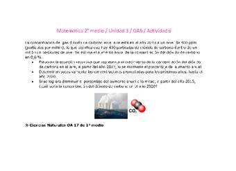 Matemática 2 medio-Unidad 3-OA6-Actividad 6 Matemática 2 medio-Unidad 3-OA6-Actividad 6