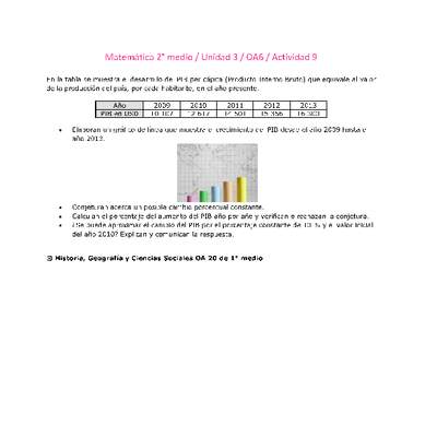 Matemática 2 medio-Unidad 3-OA6-Actividad 9 Matemática 2 medio-Unidad 3-OA6-Actividad 9