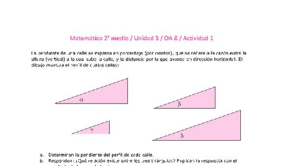 Matemática 2 medio-Unidad 3-OA8-Actividad 1 Matemática 2 medio-Unidad 3-OA8-Actividad 1