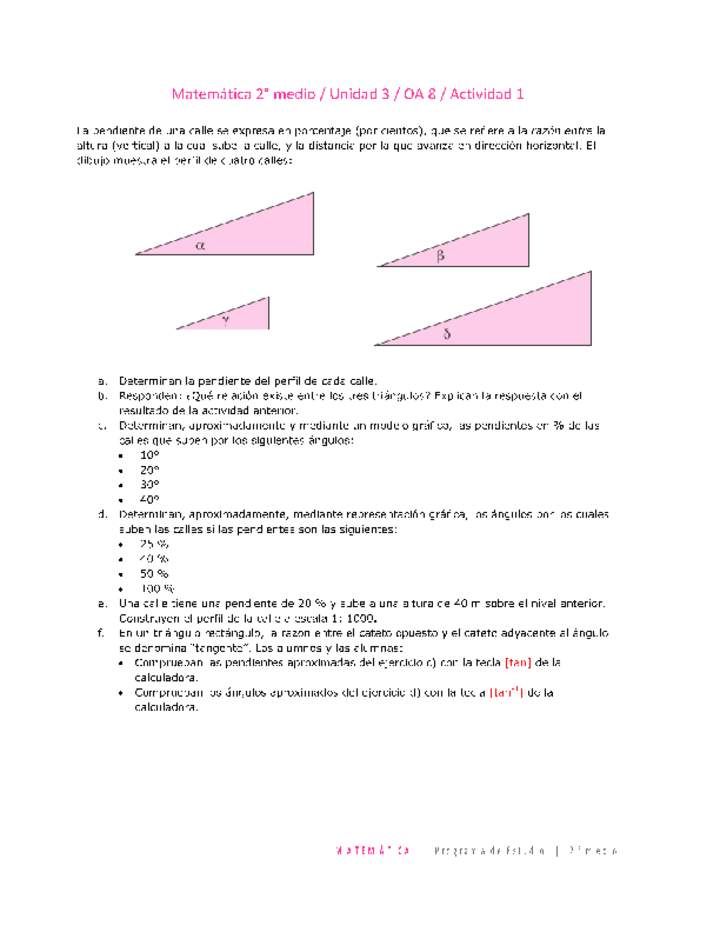 Matemática 2 medio-Unidad 3-OA8-Actividad 1 Matemática 2 medio-Unidad 3-OA8-Actividad 1