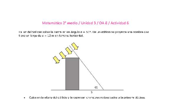 Matemática 2 medio-Unidad 3-OA8-Actividad 6 Matemática 2 medio-Unidad 3-OA8-Actividad 6
