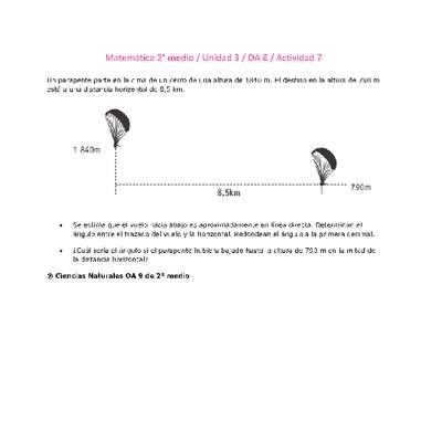 Matemática 2 medio-Unidad 3-OA8-Actividad 7 Matemática 2 medio-Unidad 3-OA8-Actividad 7