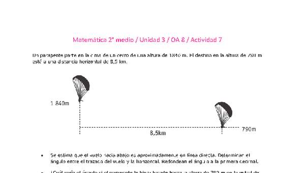 Matemática 2 medio-Unidad 3-OA8-Actividad 7 Matemática 2 medio-Unidad 3-OA8-Actividad 7