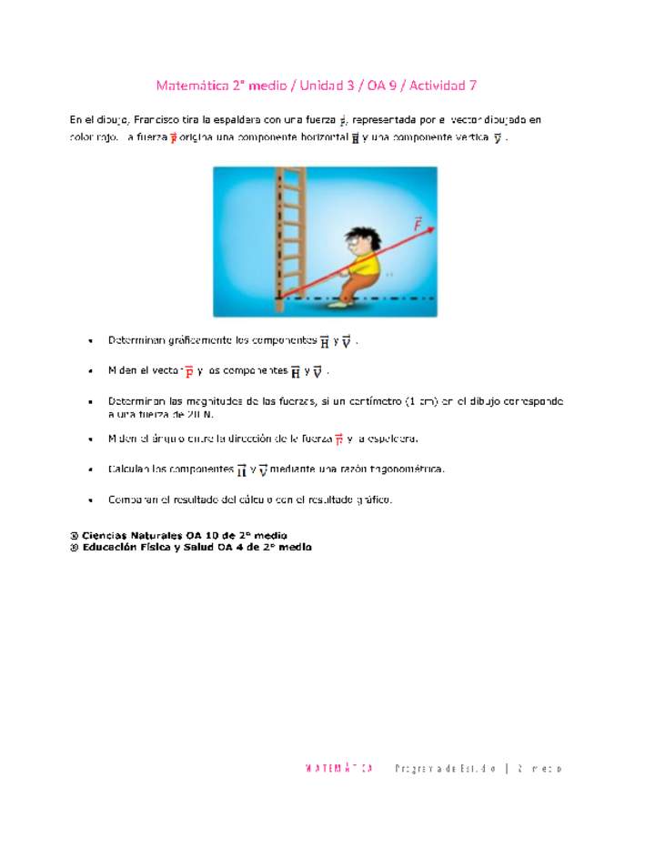 Matemática 2 medio-Unidad 3-OA9-Actividad 7 Matemática 2 medio-Unidad 3-OA9-Actividad 7