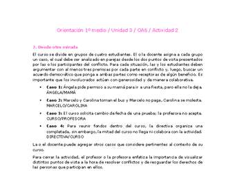 Orientación 1 medio-Unidad 3-OA6-Actividad 2 Orientación 1 medio-Unidad 3-OA6-Actividad 2