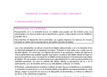 Orientación 1 medio-Unidad 3-OA6-Actividad 3 Orientación 1 medio-Unidad 3-OA6-Actividad 3