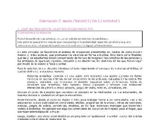 Orientación 2 medio-Unidad 3-OA5-Actividad 1 Orientación 2 medio-Unidad 3-OA5-Actividad 1