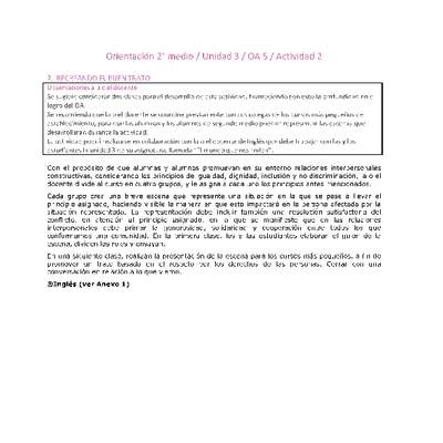 Orientación 2 medio-Unidad 3-OA5-Actividad 2 Orientación 2 medio-Unidad 3-OA5-Actividad 2