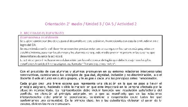 Orientación 2 medio-Unidad 3-OA5-Actividad 2 Orientación 2 medio-Unidad 3-OA5-Actividad 2