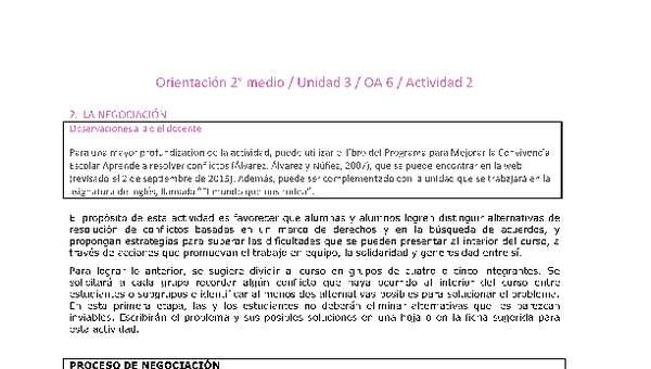 Orientación 2 medio-Unidad 3-OA6-Actividad 2 Orientación 2 medio-Unidad 3-OA6-Actividad 2