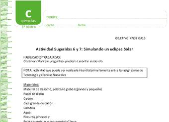 Simulando un eclipse Solar Simulando un eclipse Solar