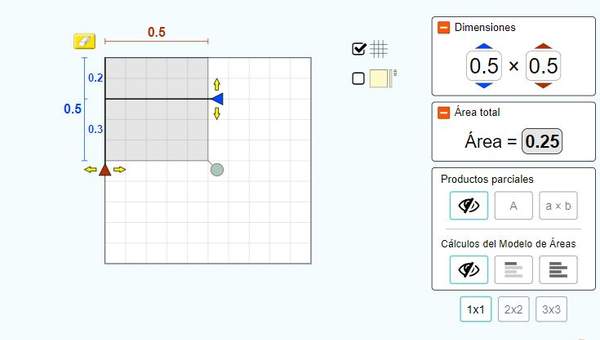 Modelo de Áreas: Decimales Modelo de Áreas: Decimales