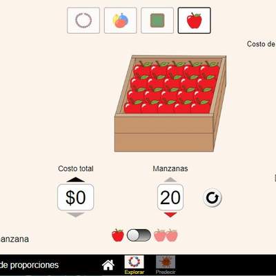 Pista de juego de proporciones Pista de juego de proporciones