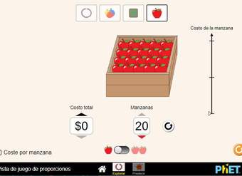 Pista de juego de proporciones Pista de juego de proporciones