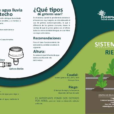 Tríptico sistemas de riego Tríptico sistemas de riego