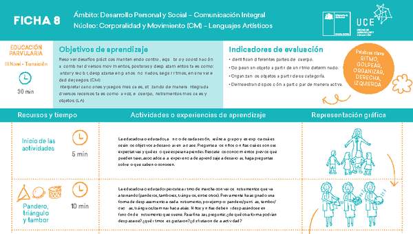 ED NT  Ficha N° 08 Movimiento en 15 minutos ED NT  Ficha N° 08 Movimiento en 15 minutos