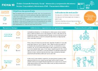 ED NT  Ficha N° 10 Movimiento en 15 minutos ED NT  Ficha N° 10 Movimiento en 15 minutos
