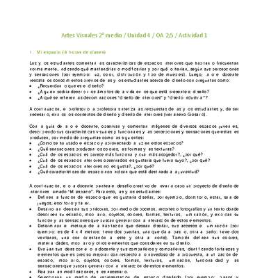 Artes Visuales 2 medio-Unidad 4-OA2;5-Actividad 1 Artes Visuales 2 medio-Unidad 4-OA2;5-Actividad 1