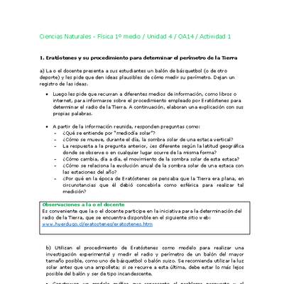 Ciencias Naturales 1 medio-Unidad 4-OA14-Actividad 1 Ciencias Naturales 1 medio-Unidad 4-OA14-Actividad 1