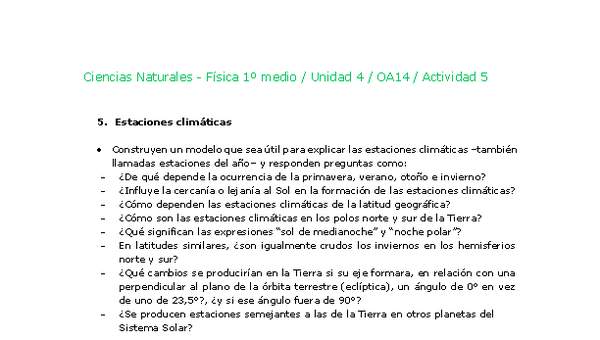 Ciencias Naturales 1 medio-Unidad 4-OA14-Actividad 5 Ciencias Naturales 1 medio-Unidad 4-OA14-Actividad 5